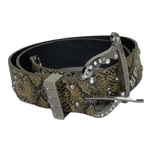 Rocawear  women's  studded belt Sz Large  Brown Y2k 90's - Picture 1 of 5